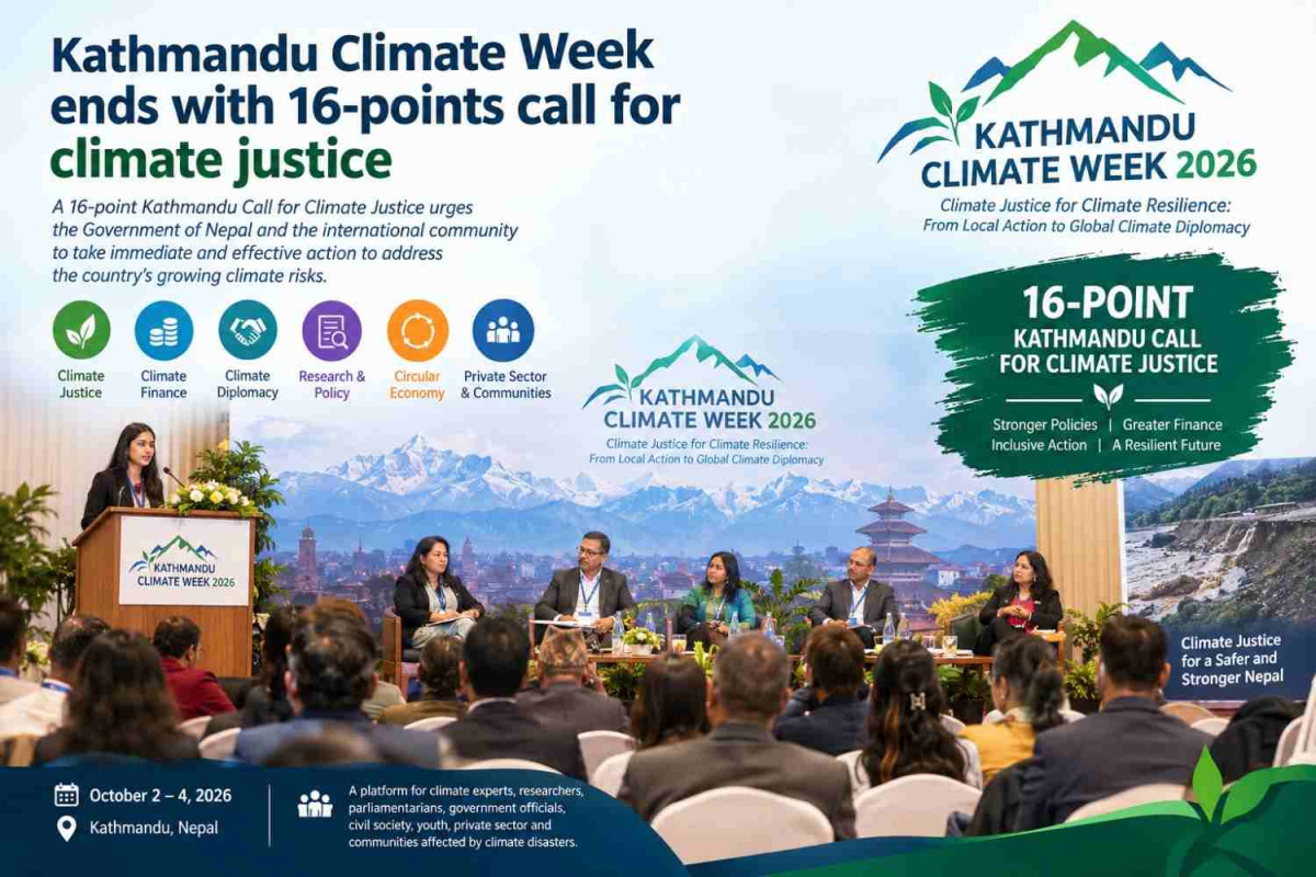 Kathmandu Climate week ends with 16-points call for climate justice